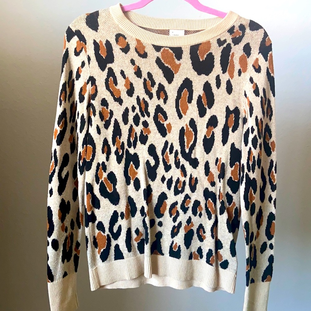Cheetah print sweater